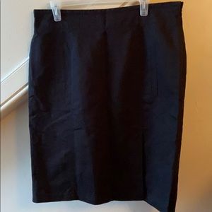 Ann Taylor Classic Black Pencil Skirt